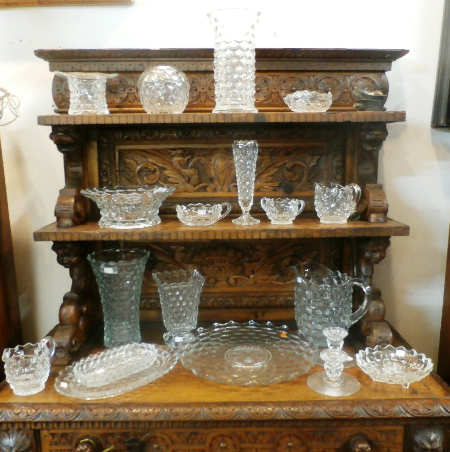 Set of 5 Fostoria American Crystal Pr Low Sherbets  5 oz Glasses H 3 1/2"