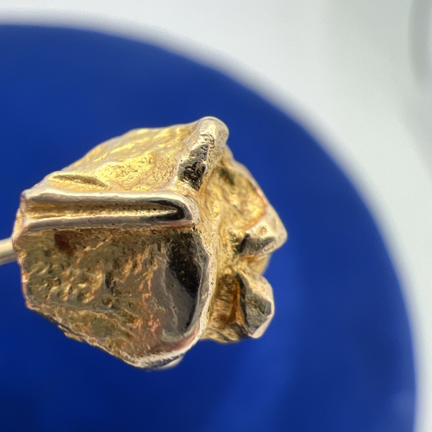 14 Karat Yellow Gold Björn Weckström Nugget Stickpin 1986 Lapponia Finland