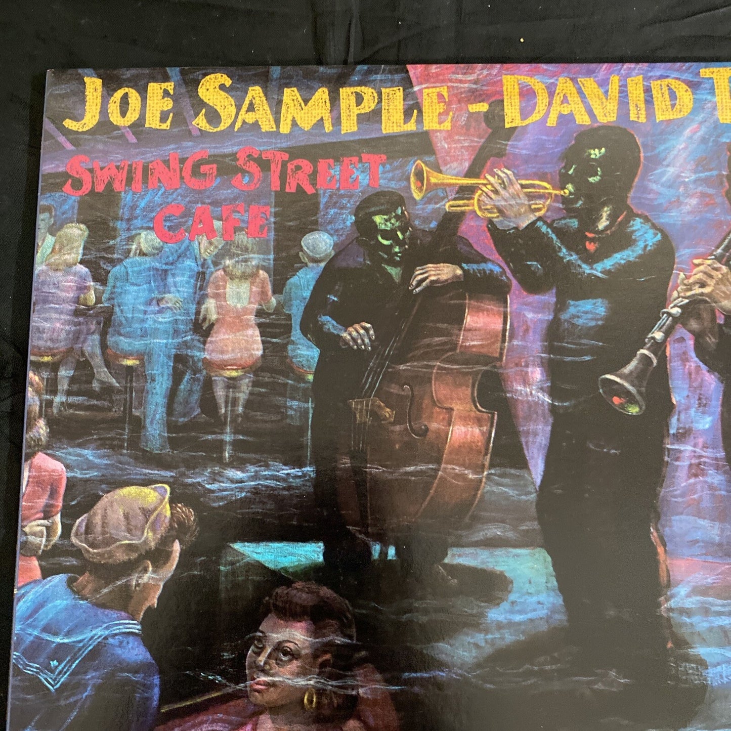 STAMPED RADIO PROMO Joe Sample David T Walker Swing Street Cafe LP 1981