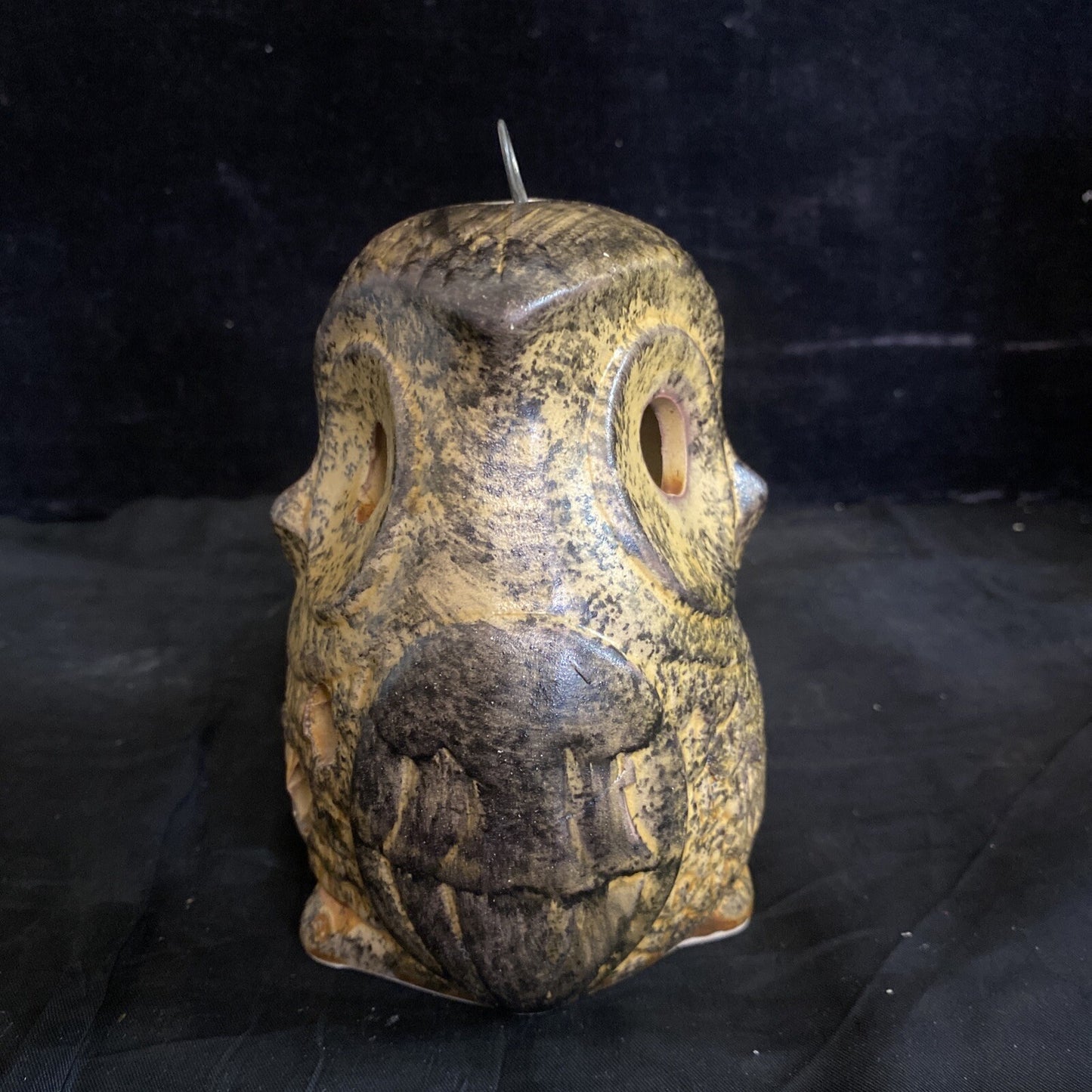 Vintage Ceramic Owl Votive Lantern Candle Holder