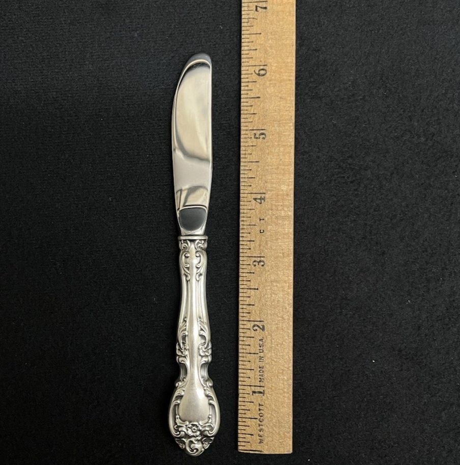 Melrose by Gorham 42.7g Sterling Modern Hollow Butter Spreader 6 1/4 in