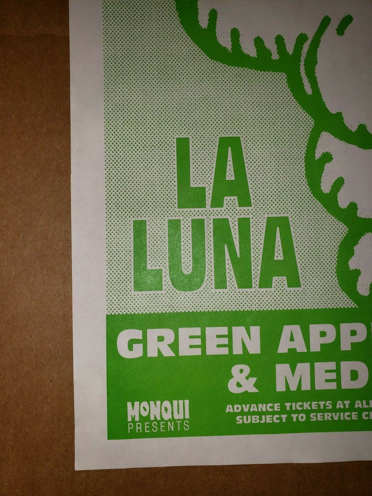 Band "X"  La Luna- Portland, OR. 4/23/1994 Concert Poster Hand Bill