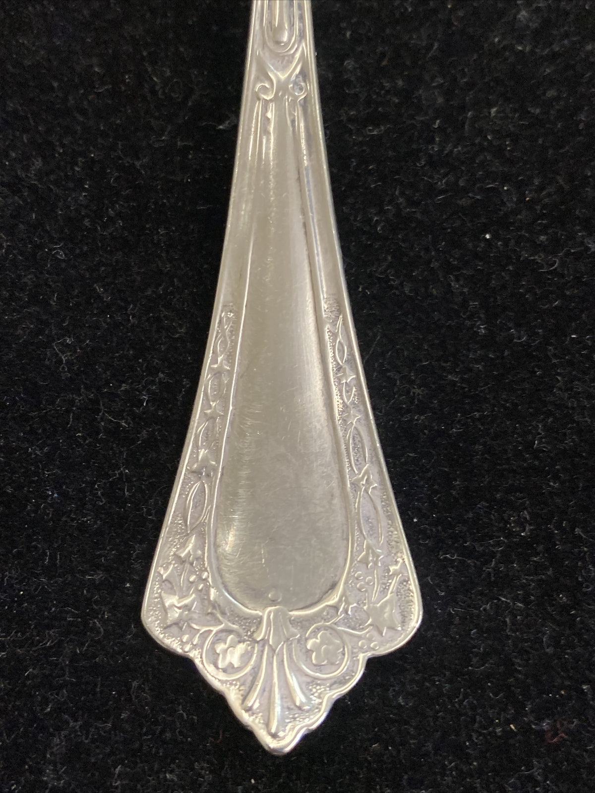 J.B. & S.M. Knowles CLINTON Sterling 6 1/2" Citrus Spoon 1880 Bright Cut  PC12