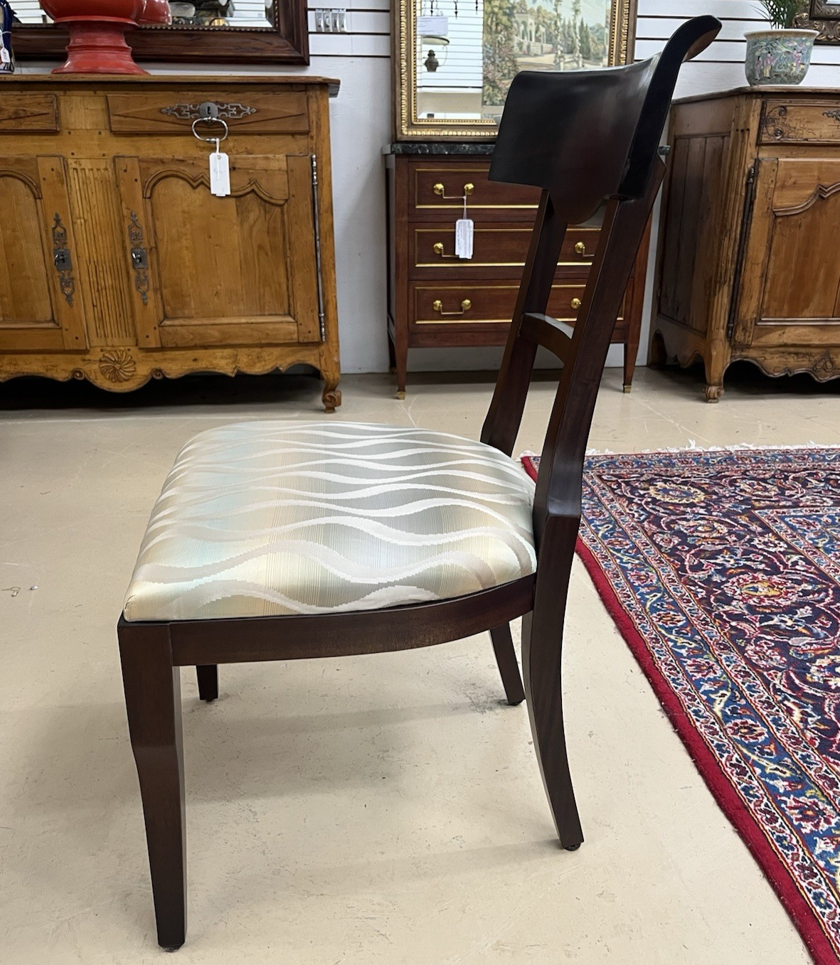 Hurtado "Gala" French Modern Mahogany Dining Table w/ 2 Leaves & 11 Chairs