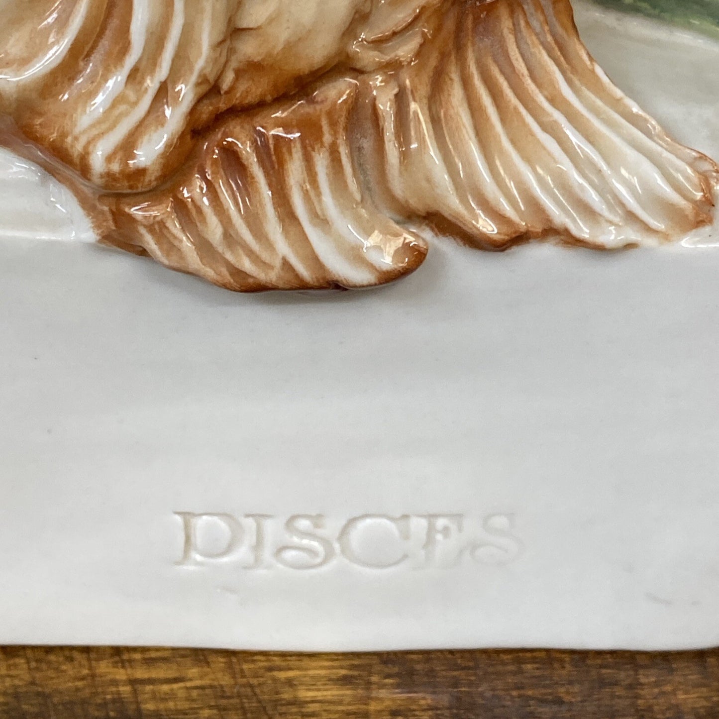 1950's Signed Italian CACCIAPUOTI PORCELAIN ZODIAC FIGURE 'PISCES'