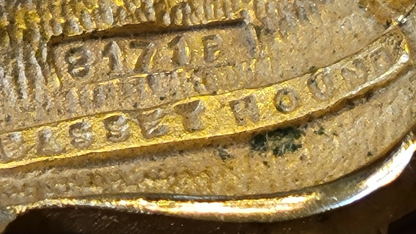 50s Signed BOUCHER Goldtone BASSET HOUND Shape Pin Brooch #81716