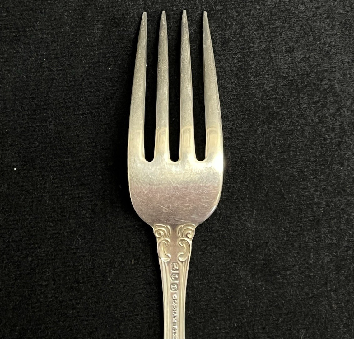 Melrose by Gorham 47.25g Sterling Silver Place Size Salad Fork 6 3/4 in