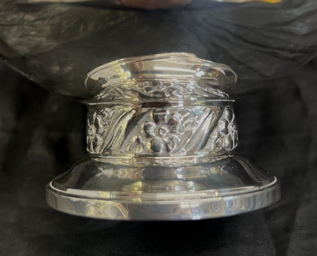 Mueck Carey Co #565  Floret Sterling Silver Footed Open Sugar Dish ,130g