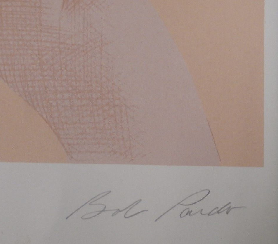 Bob Pardo Signed Artist Proof 3 of 35 "Backbend" 1978 Pop Art Nude Woman 27 x 35