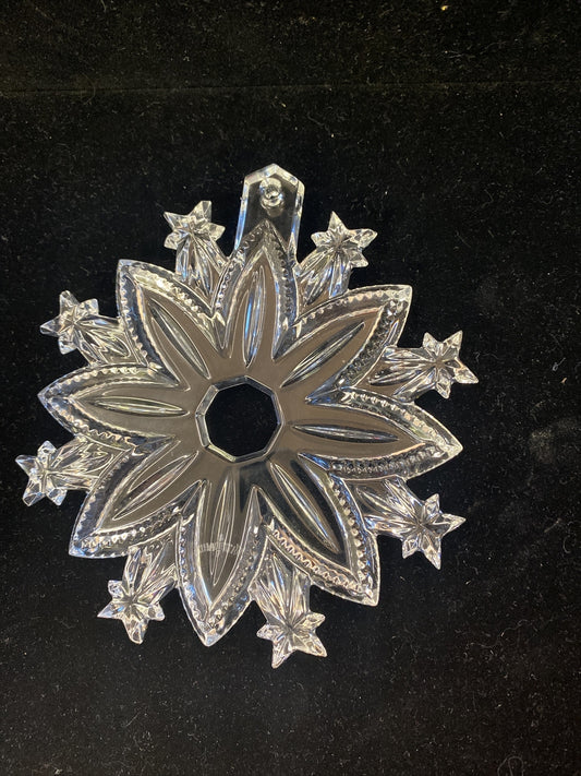 WATERFORD Chrystal 2010 LTD ED. SNOW CRYSTAL ORNAMENT 151916
