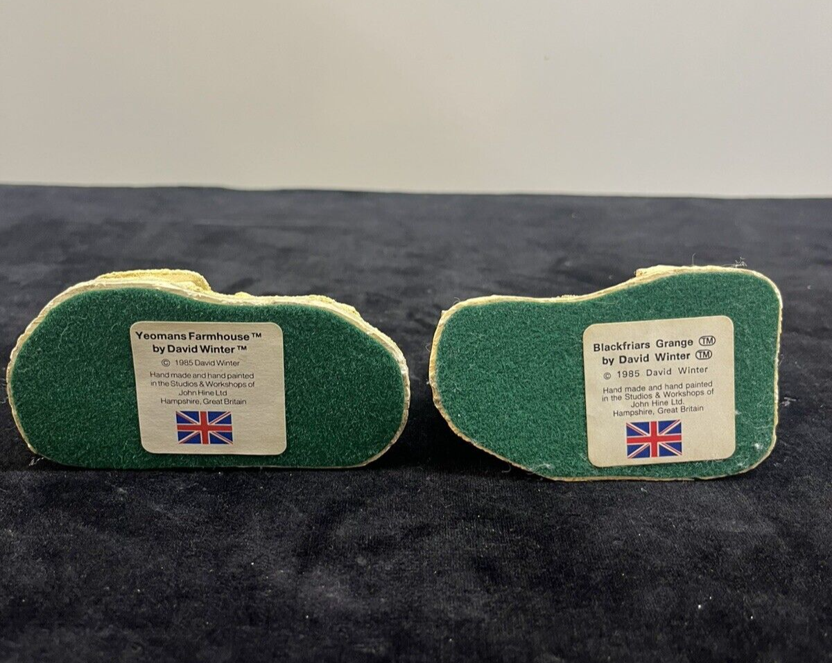 David Winter Cottages Lot Of 4: Yeoman’s Farm, Blackfriars, Craftsman, Miners