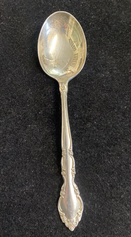 Sterling Heirloom Grandeur by Oneida 6 1/2" Dessert/Soup Spoon 37g 2 Avail