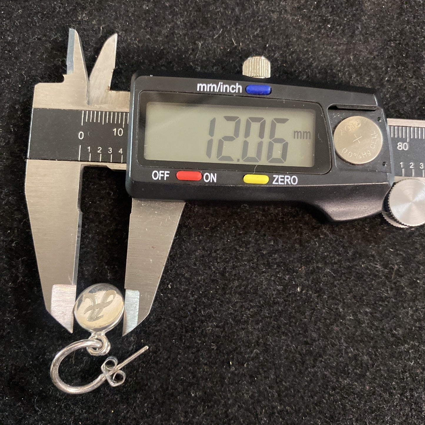 Sterling Silver 925 Dangle Drop University of Alabama "A" Earrings 7g