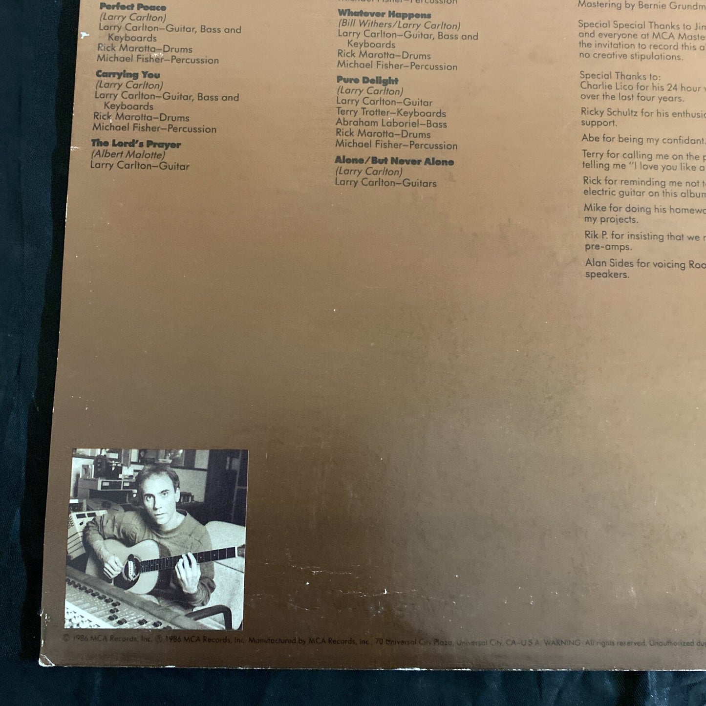 Larry Carlton "Alone/But Never Alone" 1986 MASTERS SERIES MCA-5689 NM/VG+