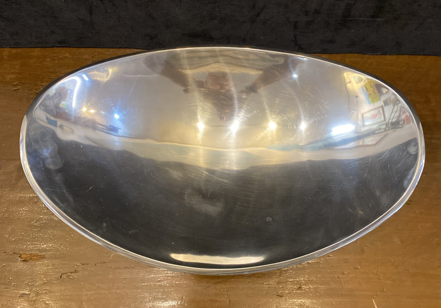 Vintage 1990 NAMBE 668 15-INCH Sculpture LAVA BOWL w/ original bag BH297