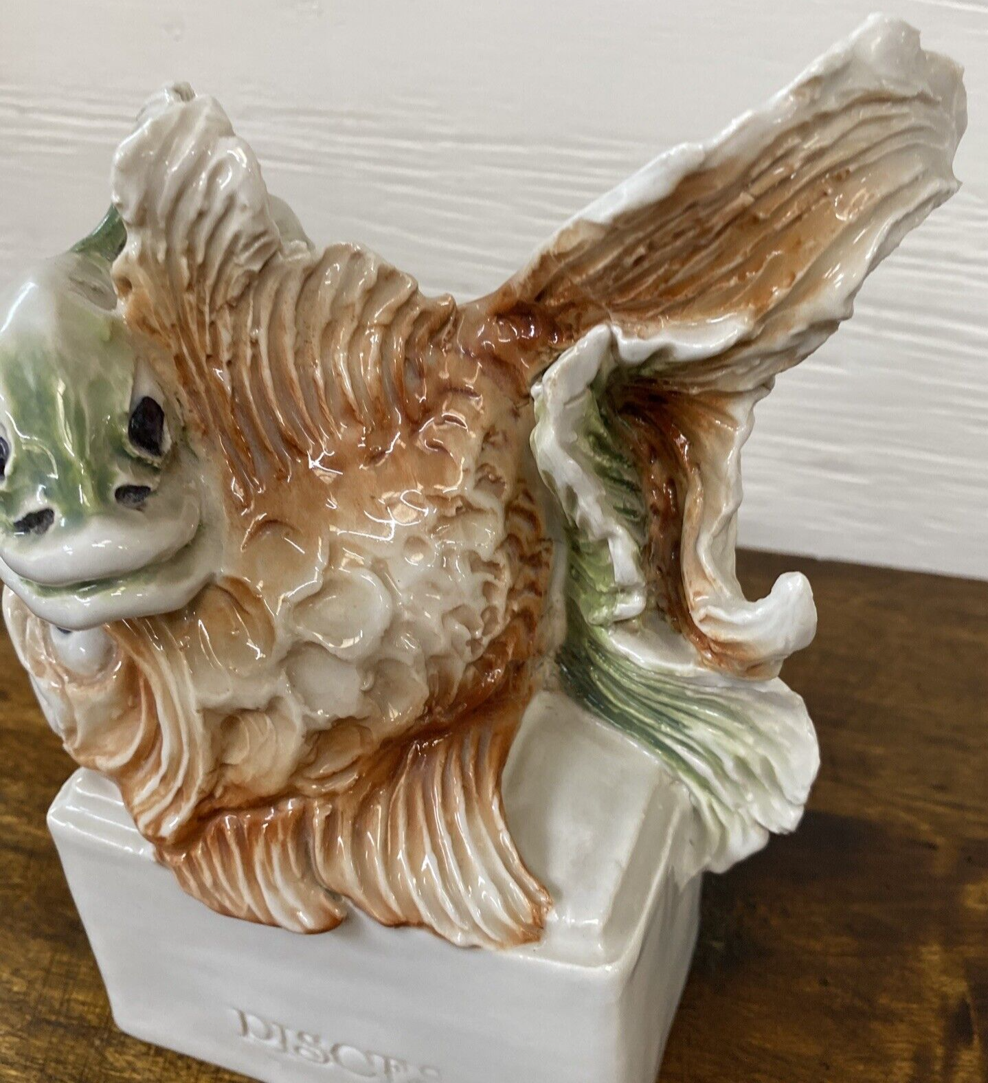 1950's Signed Italian CACCIAPUOTI PORCELAIN ZODIAC FIGURE 'PISCES'