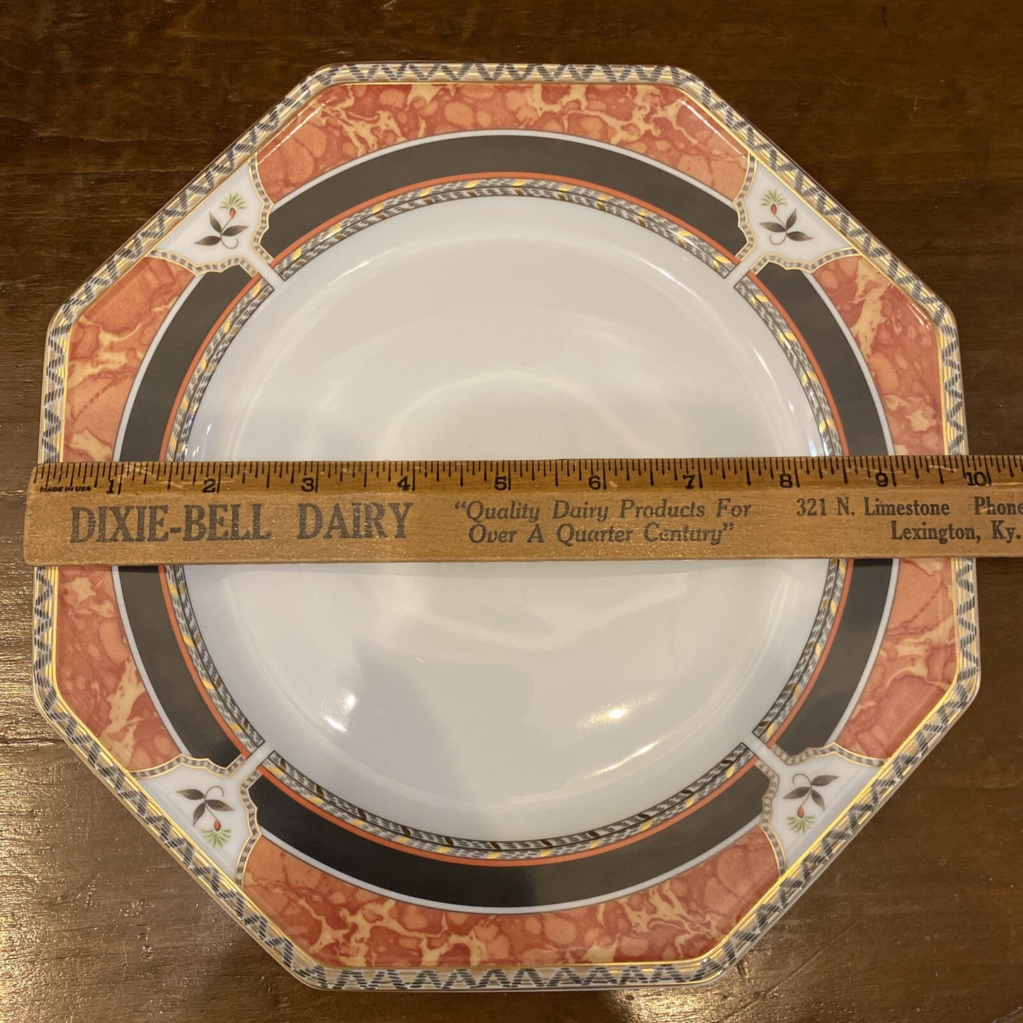 Royale Limoges France “Hadrien” Brique Plates 2 10" Dinner & Salad  9"