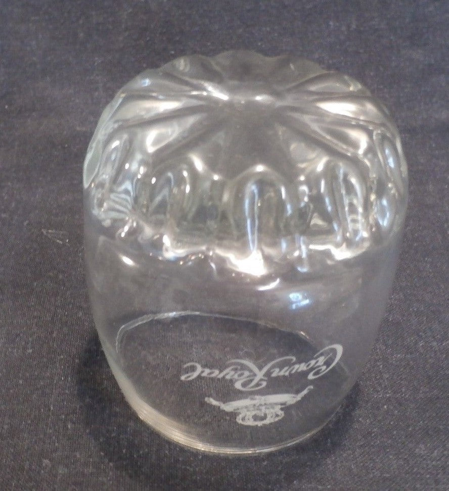 CROWN ROYAL Whisky Rocks Logo Glasses (4) Jewel Round Cut Base ITALY