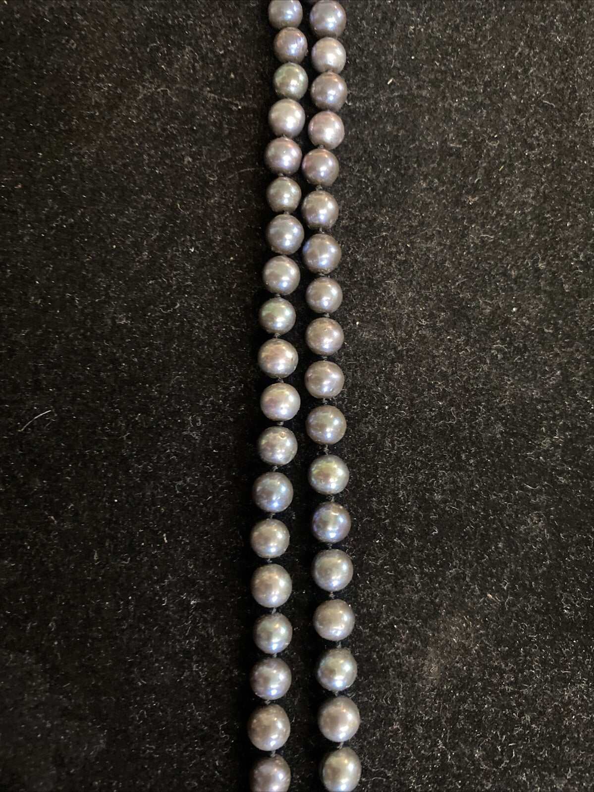 Cultured Tahitian Black South Sea Pearl Necklace, 36in, 14k gold clasp, 6.5mm