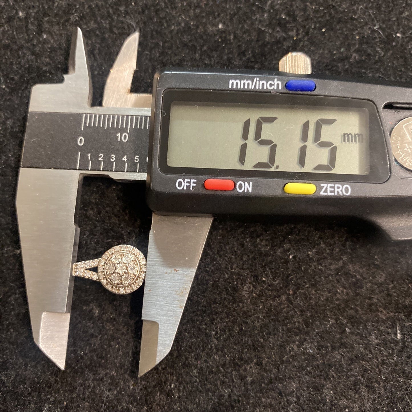 Sterling Silver 925 Pendant CZ Stones 1.5g