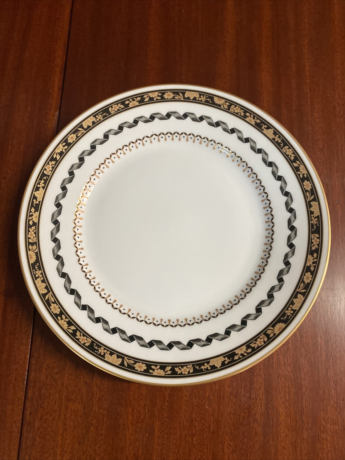 Richard Ginori Pincio Blak Black Place Setting Dish Set Of 6