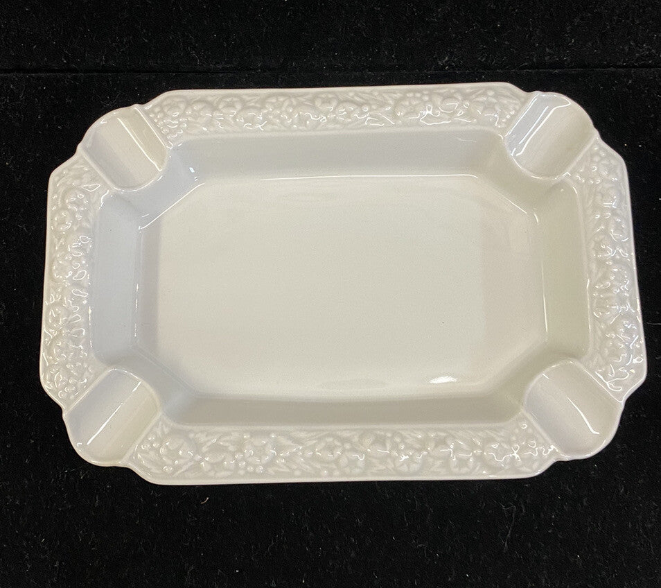 Rosenthal Maria White Classic Rose Set of 3 Stacking Ashtrays