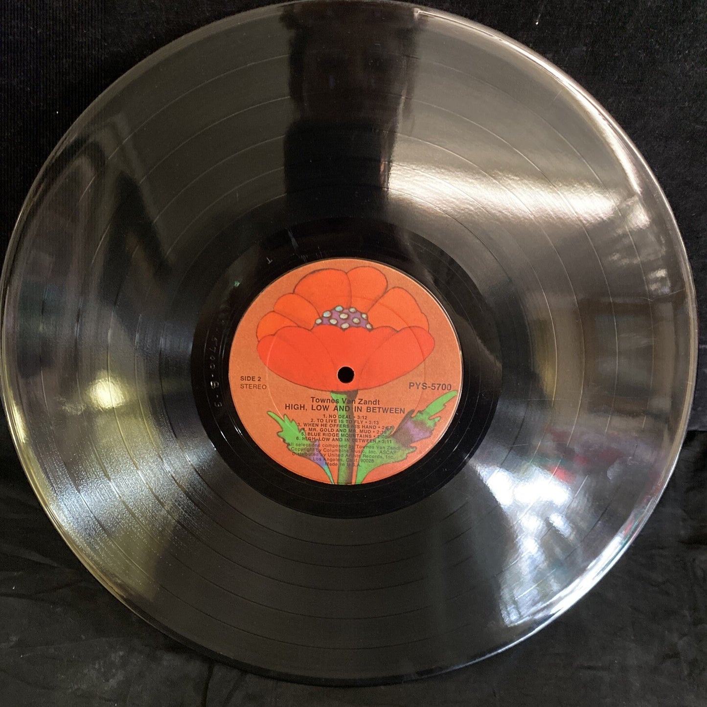 RARE! PROMO TOWNES VAN ZANDT High Low and In Between Terre Haute Poppy PYS-5700