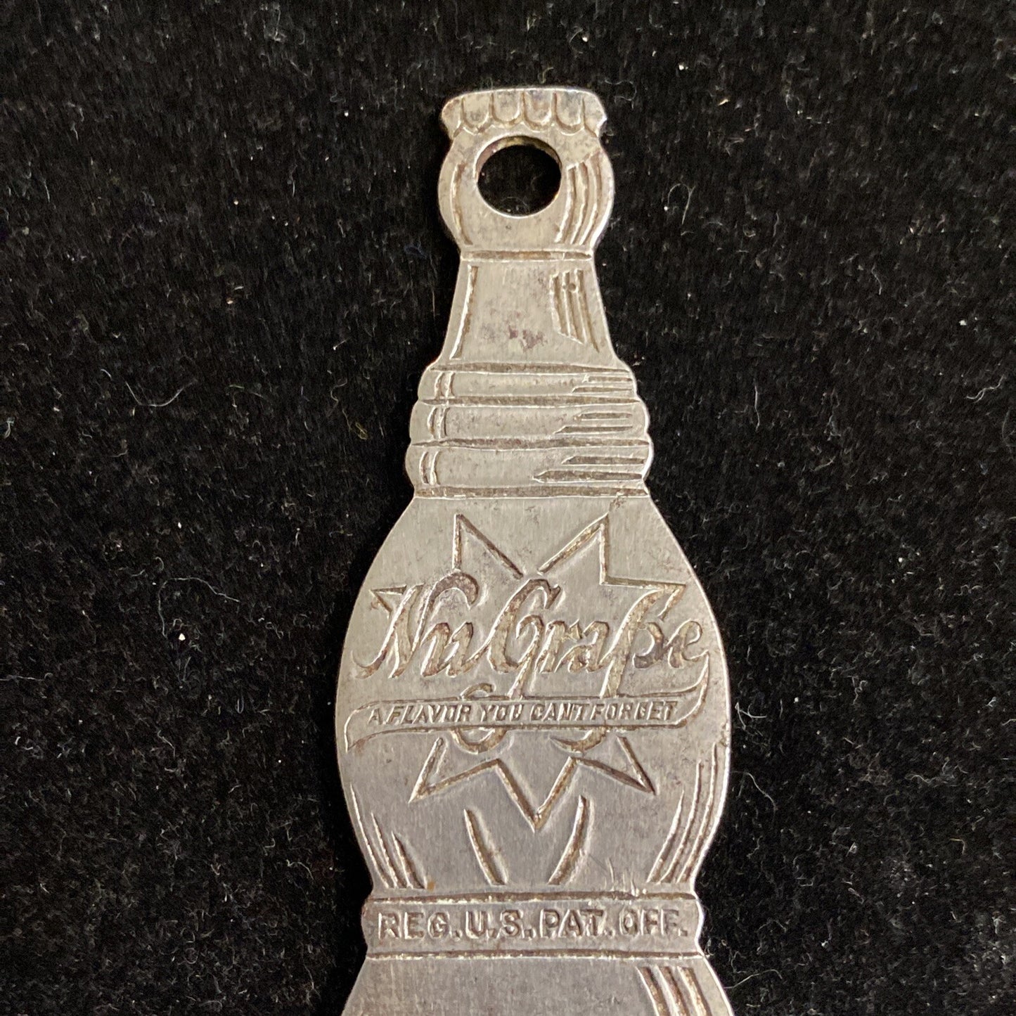 Vintage Nugrape soda Bottle Opener advertisement 14.6g