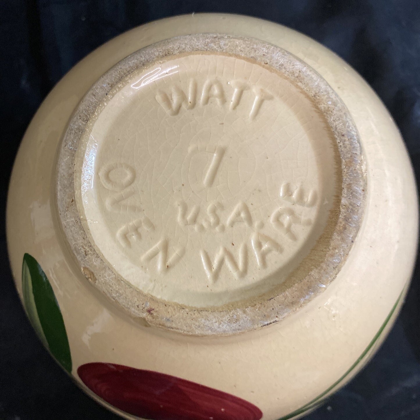 Watt Ware USA Apple 4" Bowl Set of 2