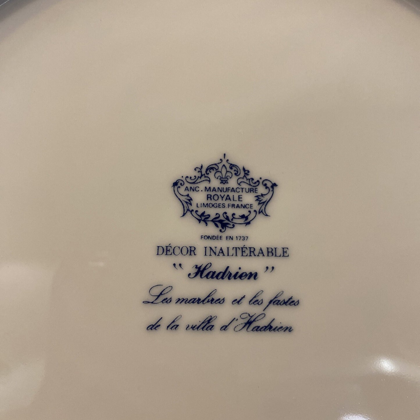 Royale Limoges France “Hadrien” Brique Plates 2 10" Dinner & Salad  9"