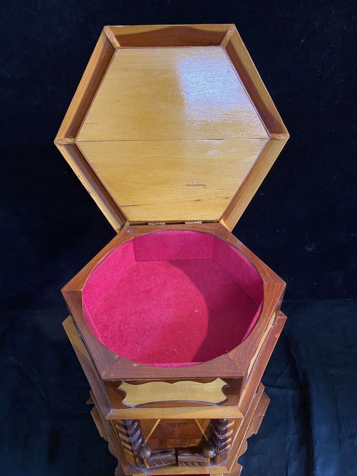 Handmade Wooden Gazebo Jewelry Box
