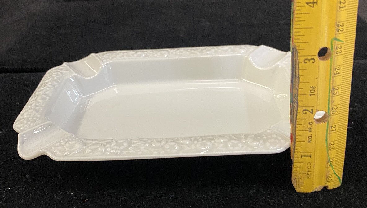 Rosenthal Maria White Classic Rose Set of 3 Stacking Ashtrays