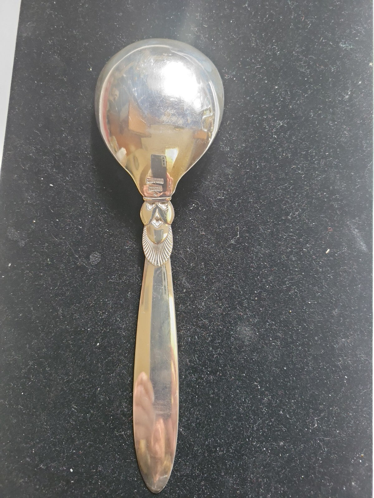 Cactus by Georg Jensen Sterling Silver Salad Serving  9"  Spoon All Sterling NM
