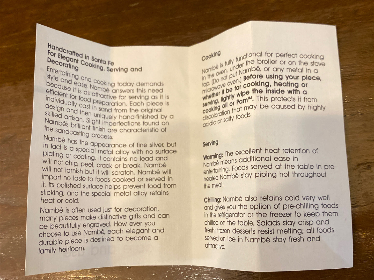 Vintage 1990 NAMBE 668 15-INCH Sculpture LAVA BOWL w/ original bag BH297