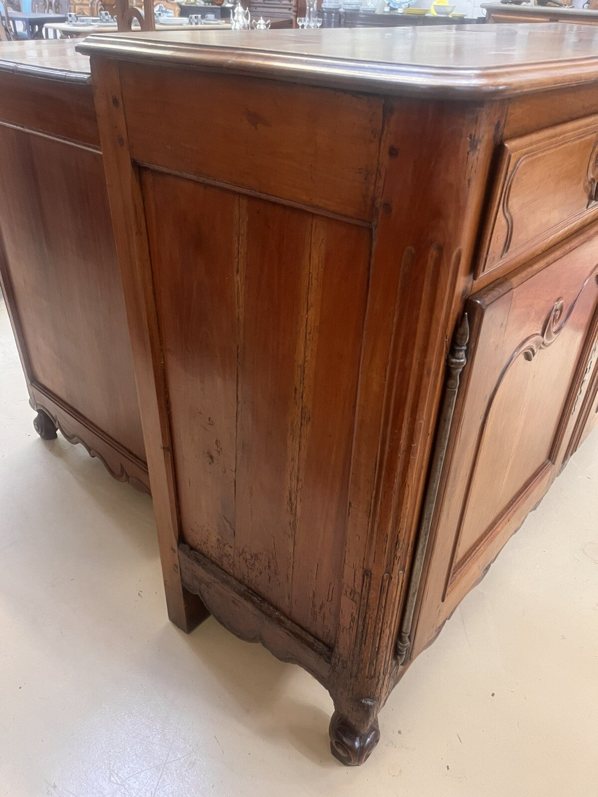 ANTIQUE FRENCH PROVINCIAL FARMHOUSE FRUITWOOD CHEST COMMODE DRESSER