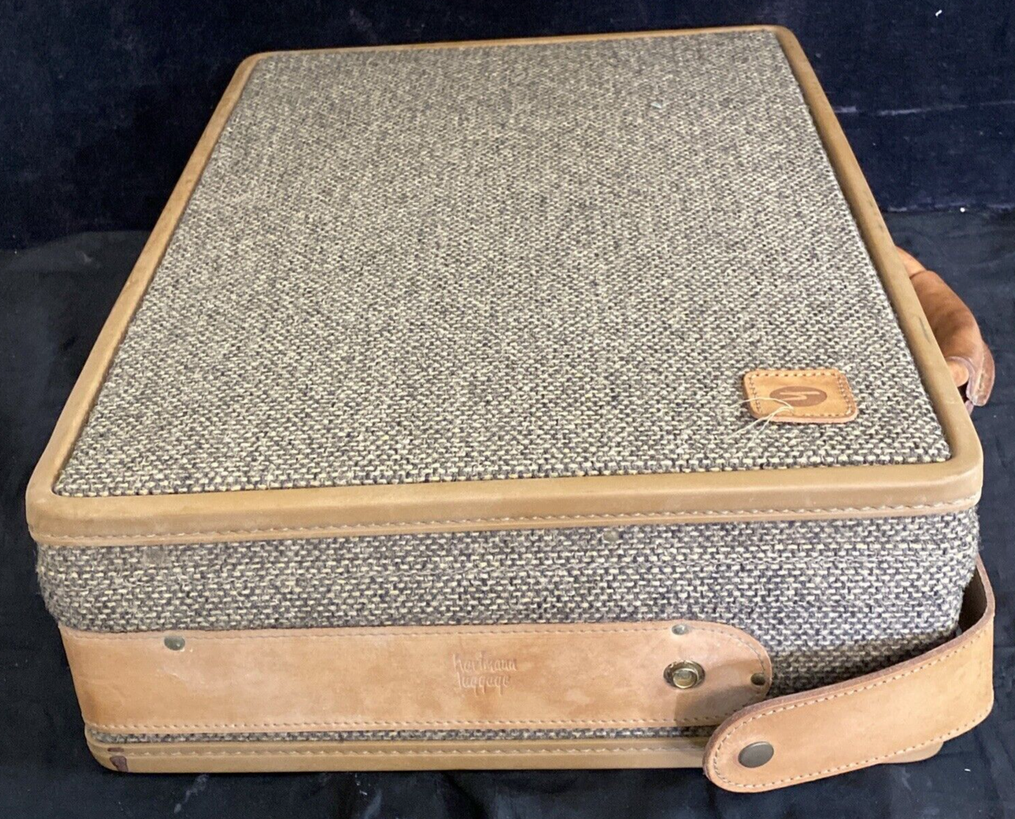 VTG HARTMANN Luggage 4400 BRIEFCASE Combination Tweed Leather