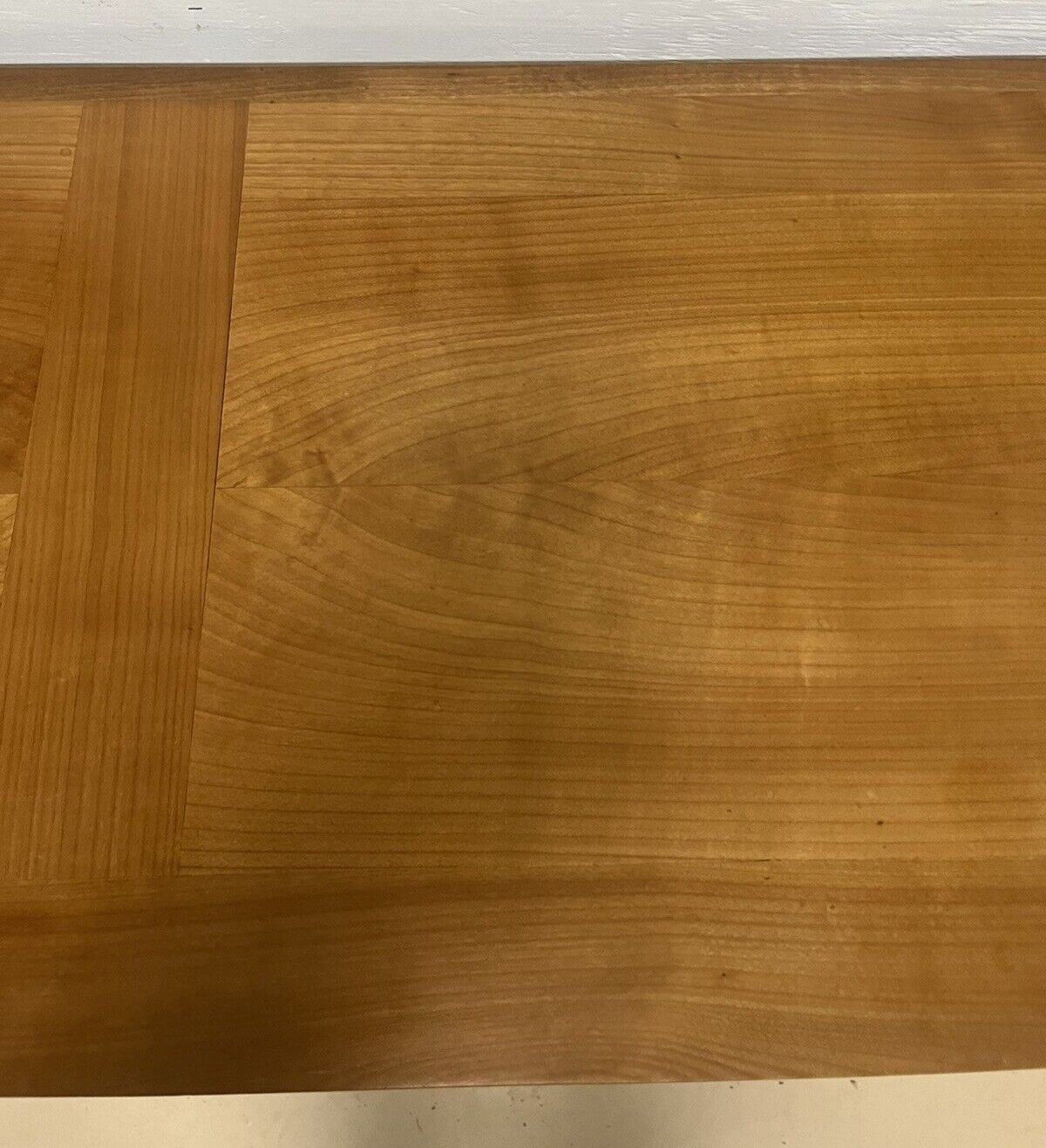 French Louis Philippe Blonde Three Door Sideboard Buffet Server Enfilade 78"W