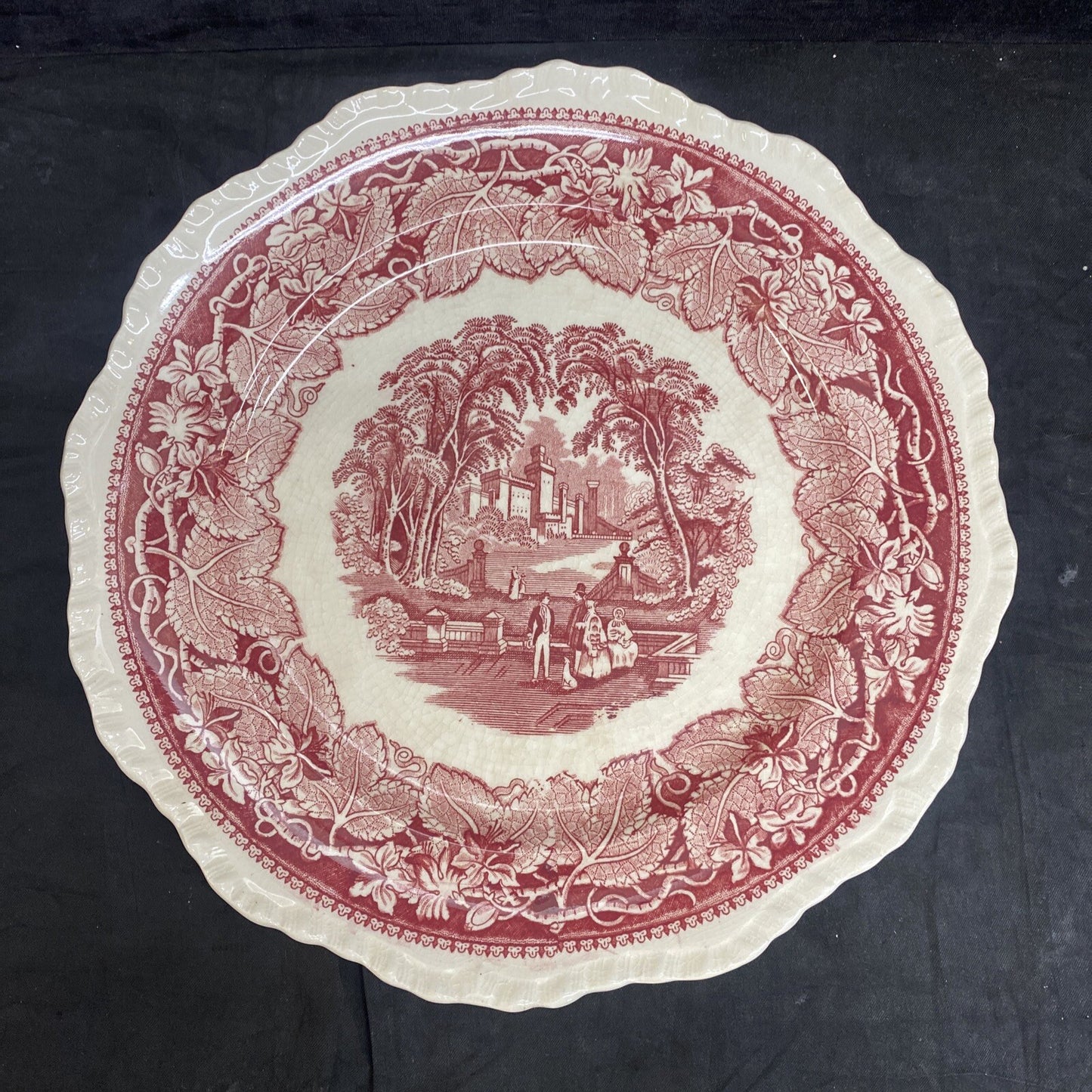 Mason's Vista Pink 10 3/4" Large Dinner Plate