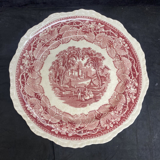 Mason's Vista Pink 10 3/4" Large Dinner Plate