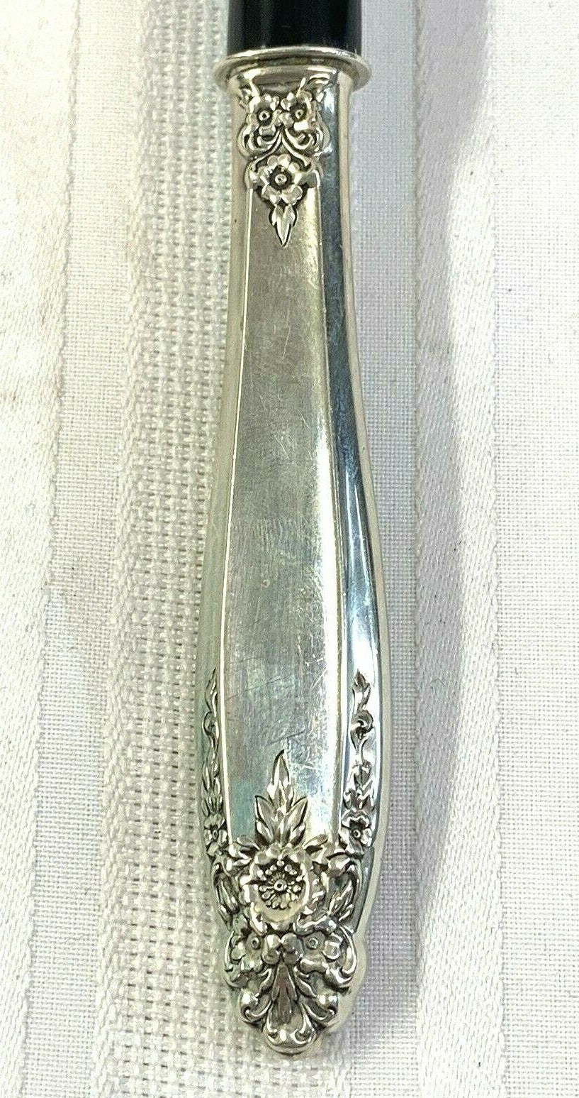 International Sterling Silver Prelude Salad Serving 12"  Spoon Plastic Bowl