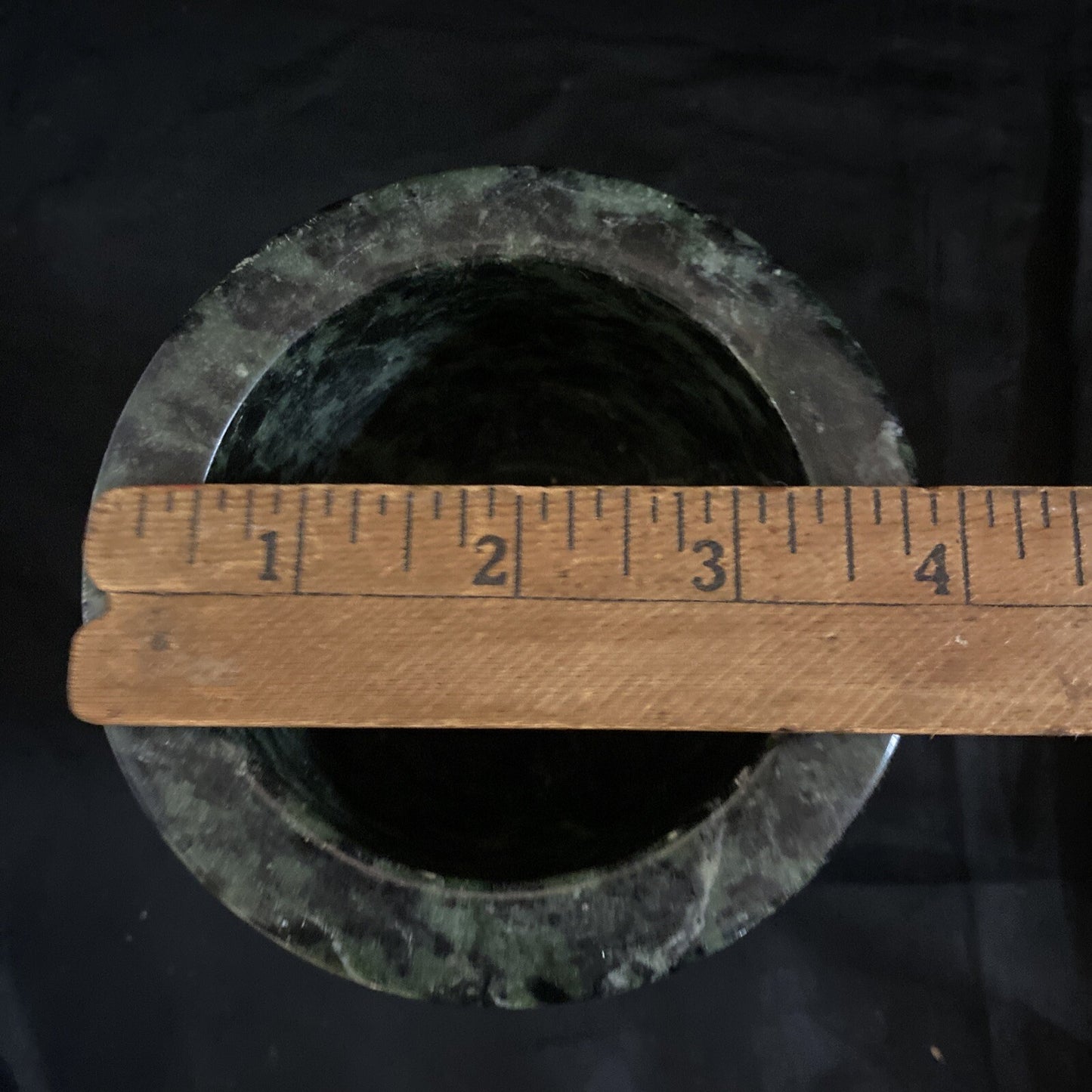 Small Green Marble Soapstone 4x4" Mortar