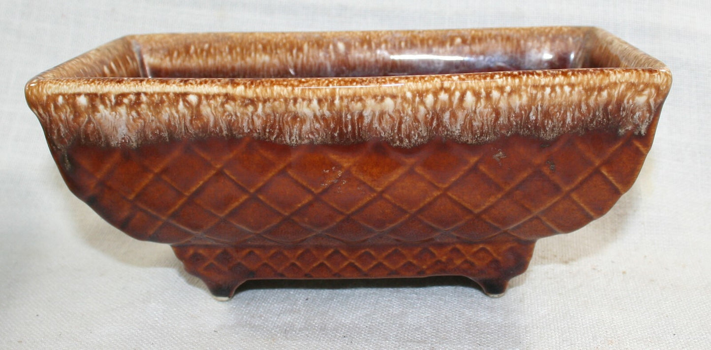 Vintage Brown Shawnee Planter 404 7''