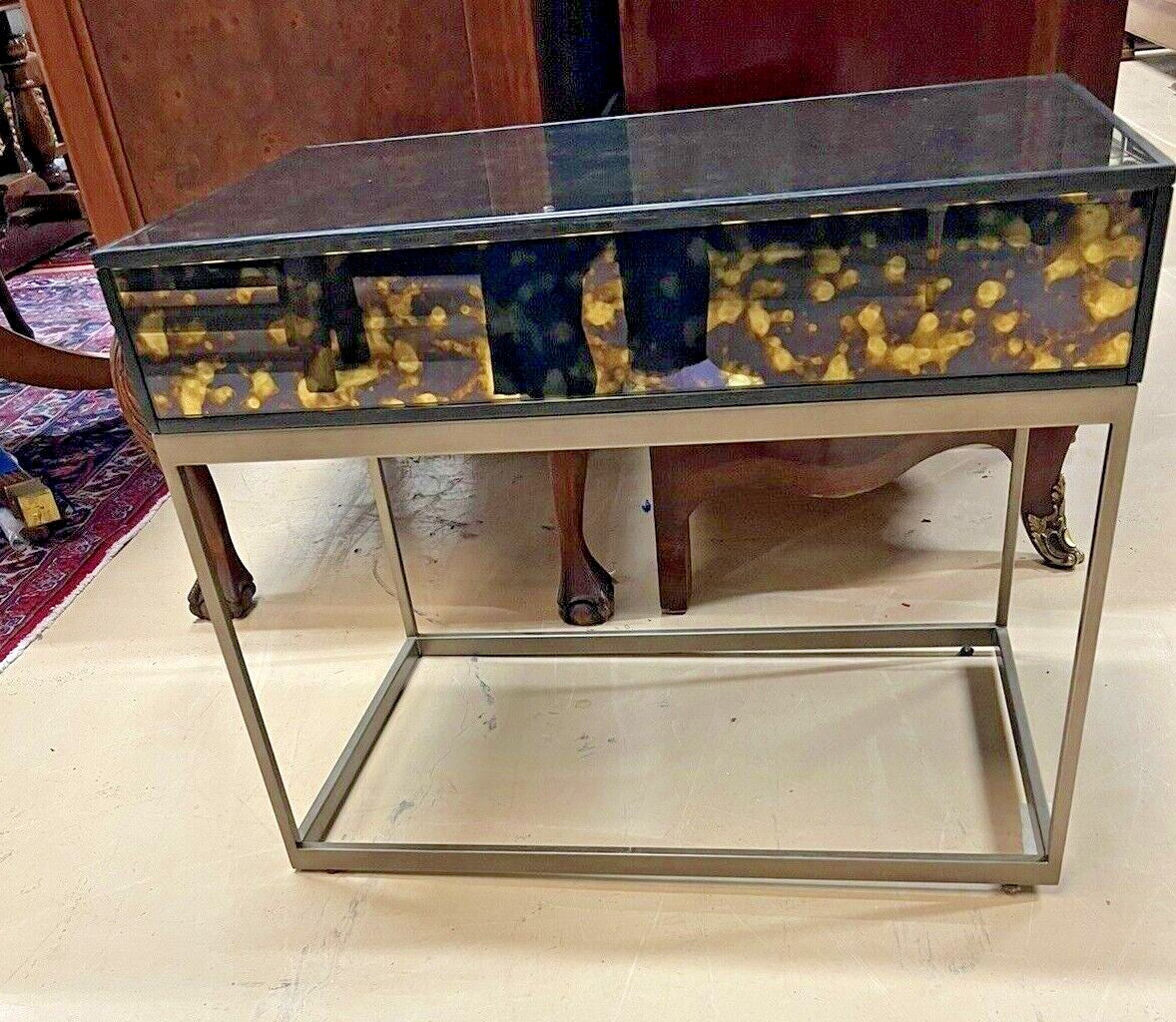 New Caracole Modern Remix Tall Bushing Cocktail Table NWT