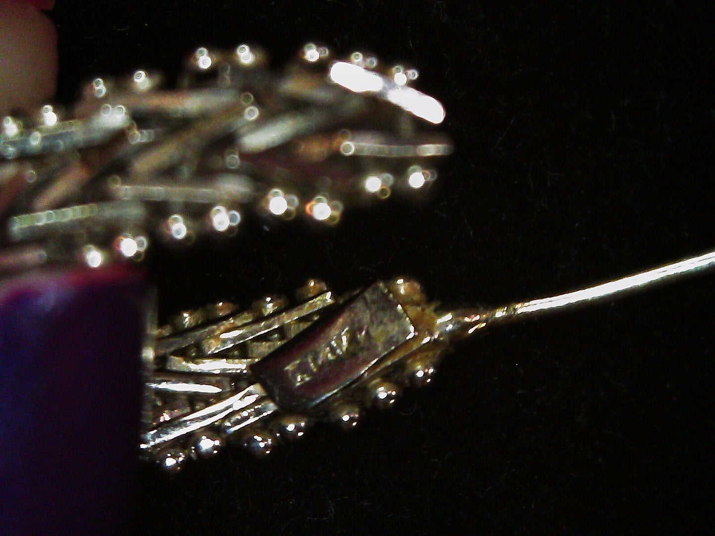 4.8g 14k White Gold Half Hoop Earrings