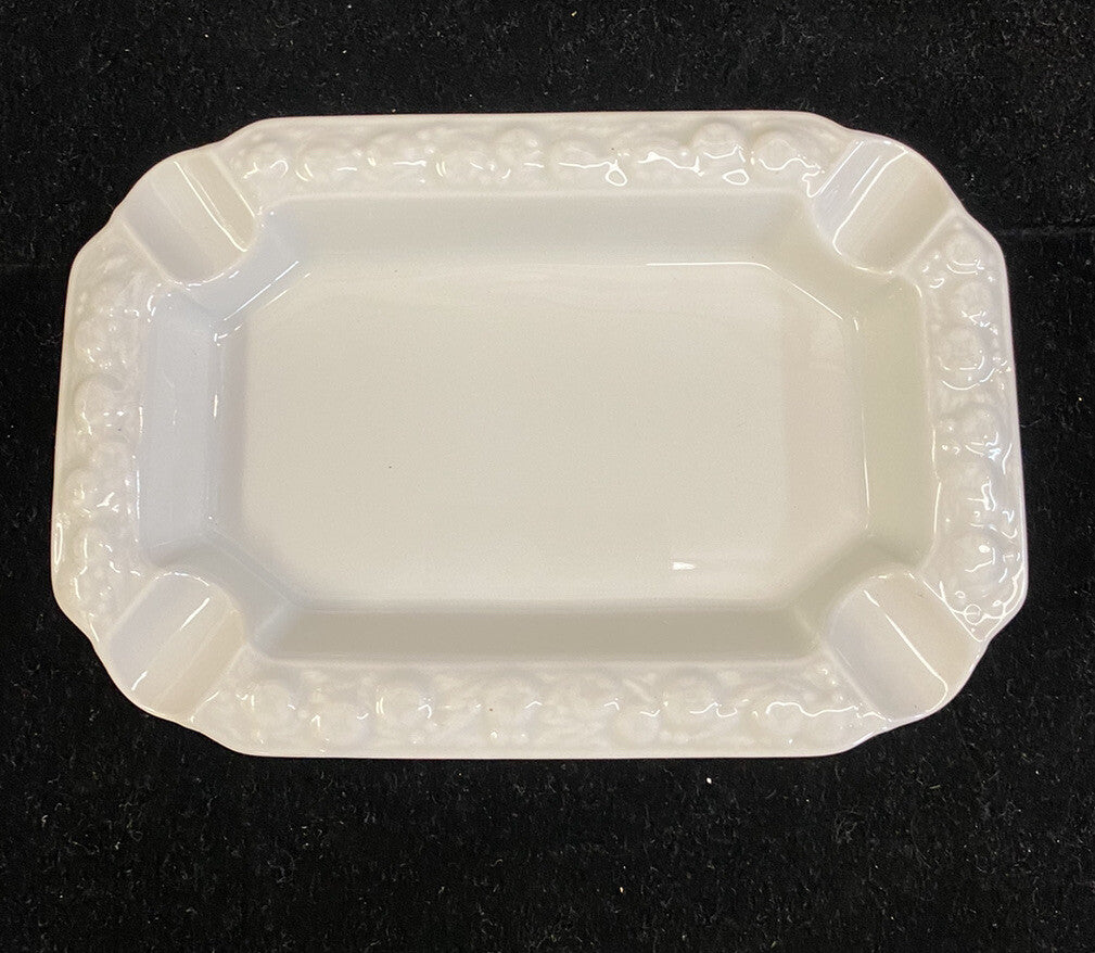 Rosenthal Maria White Classic Rose Set of 3 Stacking Ashtrays