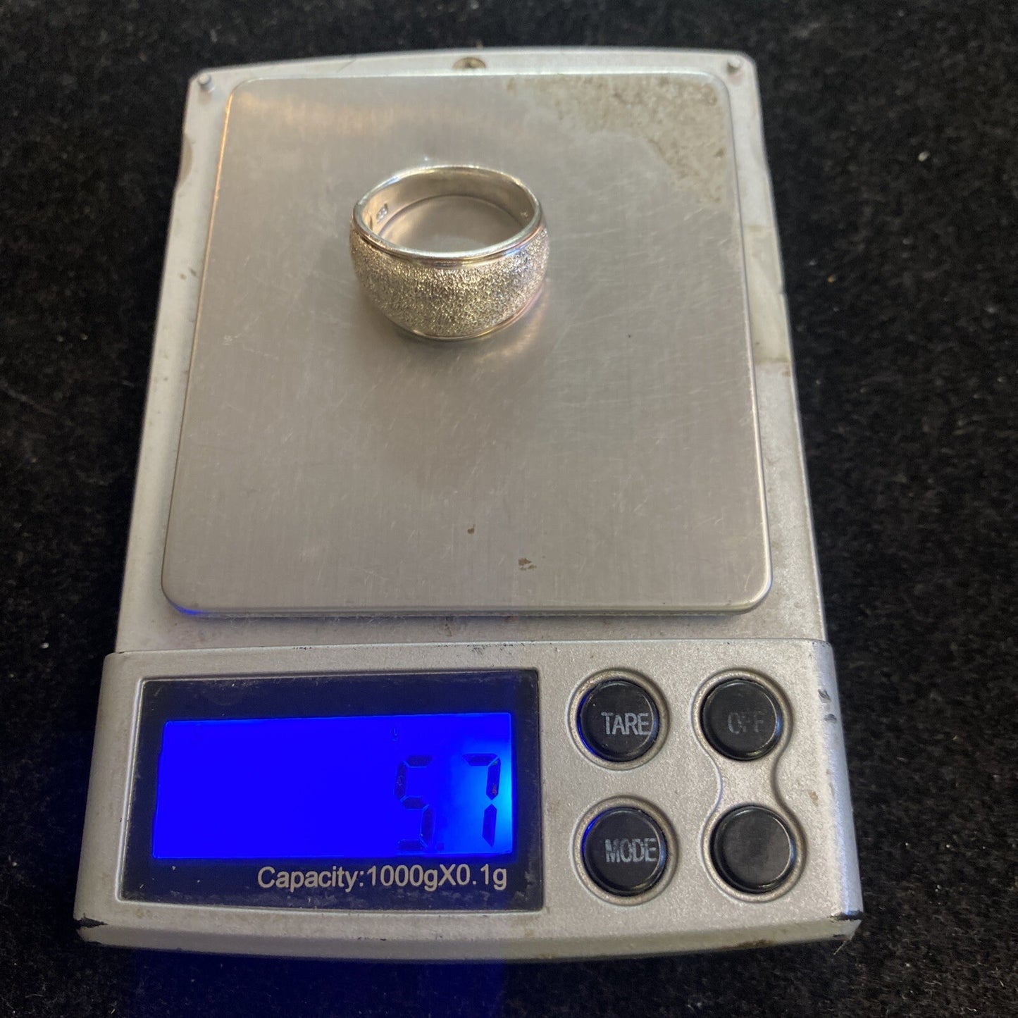 Sterling Silver 925 Dome Ring SZ 8.5 5.7g