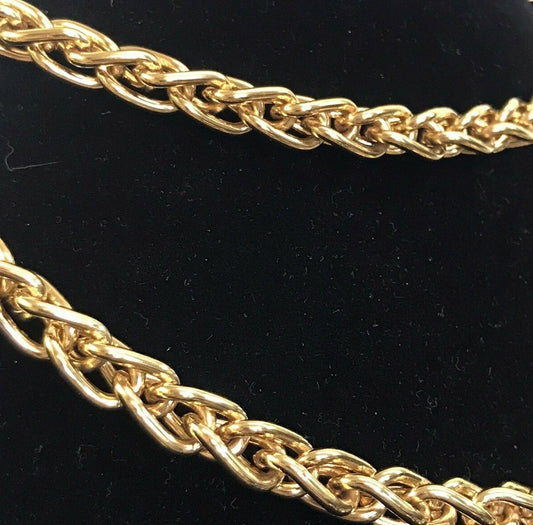 Like New  Monet 36" Heavy Gold Chain 135 grams 1980's