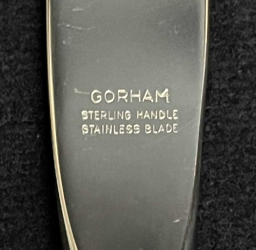 Melrose by Gorham 42.7g Sterling Modern Hollow Butter Spreader 6 1/4"Gorham Mark