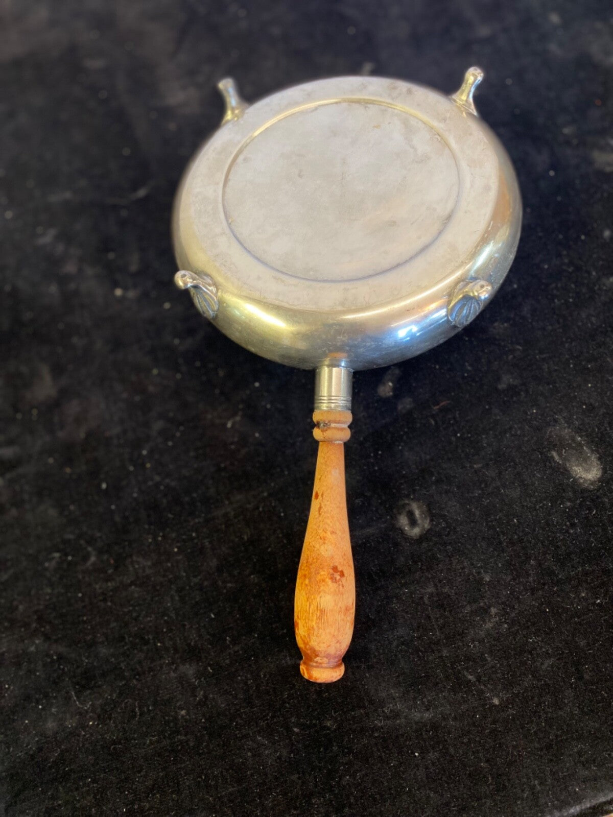 Antique Vintage Silverplate Crumb Catcher for sweeping crumbs off Tablecloth