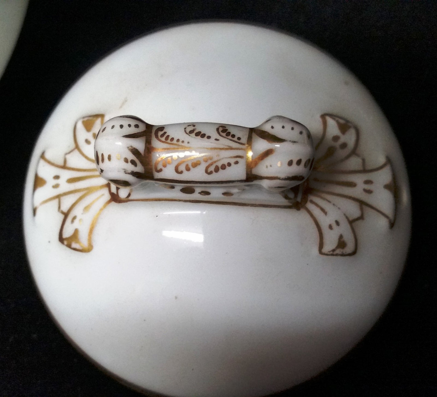 Early Charles Field  Haviland Coffee Pot-White/Gold Shape-1880's CFH/GDM